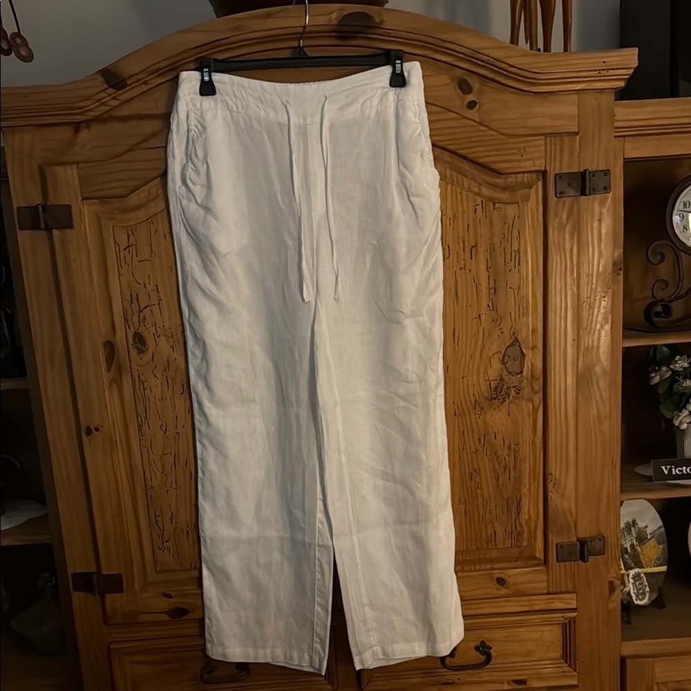 Cynthia Rowley White Wide Leg Pants